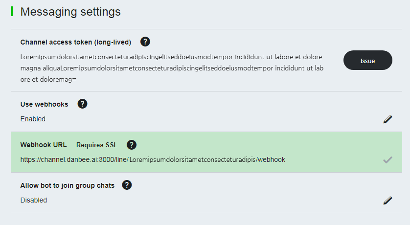 line channel url setting